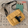 Miniatyrbild 1 av 10: Axelväska Messenger Bag GUL yellow