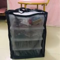 Miniatyrbild 7 av 10: Transparent Mesh Bag Strandväska KHAKI STYLE1 STYLE1 khaki style1-style1