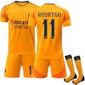 Miniatyrbild 1 av 2: Real Madrid Borta Fotbollströja Barn & Vuxen 2024-2025 Nr. 11 Rodrygo 28