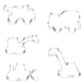 Miniatyrbilde 1 av 8: 5 stk Kjeksform Cookie Cutters Modelleringsform