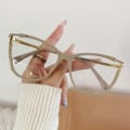 Miniatyrbild 1 av 10: Anti-Blue Light Glasögon Fyrkantiga Glasögon KHAKI Khaki