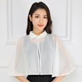 Miniatyrbilde 9 av 9: Rose Jacquard Polyester Sjal Solbeskyttelse Skjerf APRIKOS Apricot