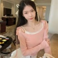 Pikkukuva 4 / 10: Fake kaksiosainen pitkähihainen T-paita pitkähihainen Camisole PINK M Pink M