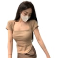 Pikkukuva 1 / 10: Kesäinen T-paita lyhythihainen LIGHT KHAKI M Light Khaki M