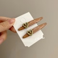 Miniatyrbilde 1 av 7: 2stk/sett Hårklemme Hårnål KAFFE coffee