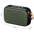 Miniatyrbillede 3 af 10: Bluetooth højttaler trådløs lyd SORT Black