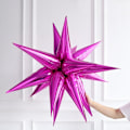 Miniatyrbillede 1 af 10: 12 stk Explosion Star Ballon Starburst Balloner ROSE RED rose red