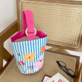 Miniatyrbild 8 av 10: Canvas Handväskor Small Bucket Bag ROSE RED rose red