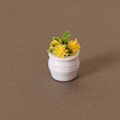 Miniatyrbillede 1 af 10: Dukkehus Miniature Plastic Simulation Vase GUL Yellow