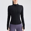 Miniatyrbild 1 av 10: Sport Långärmad Ytterkläder Fitness Stand Up Collar Top Black L