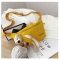 Pikkukuva 7 / 10: Canvas-vyötärölaukku Crossbody Rintalaukku KELTAINEN yellow