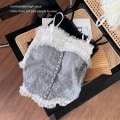 Miniatyrbillede 4 af 10: Blomstrede Camisole Blonde Tank Tops FARVE 1 FARVE 1 Color 1