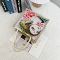 Miniatyrbillede 5 af 10: Flax Tote Bag Wrinkle Handbag 2 2 2