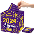 Miniatyrbillede 7 af 10: 2024 Graduation Season Message Box Layout for dimissionsceremoni orange