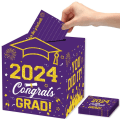 Miniatyrbillede 7 af 10: 2024 Graduation Season Message Box Layout for dimissionsceremoni red