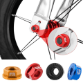Miniatyrbild 9 av 10: Barncykelmutter M8 Navmutter RÖD Red