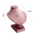 Miniatyrbilde 1 av 10: Display Stativ Hals Modell Stativ ROSA VELVET ROSA FLØJEL Pink Velvet