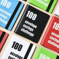 Miniatyrbild 10 av 10: 100 Dagars Par Utmanar Pärm Budget Pärm SVART black