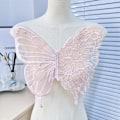 Miniatyrbilde 6 av 10: Butterfly Patch Clothes Patches SORT B ​​B Black B-B