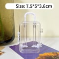 Miniatyrbild 7 av 10: Mini rull resväska Liten case VIT L white L