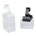 Miniatyrbillede 5 af 10: Ur Display Holder Transparent Armbåndsur Etui SORT Black