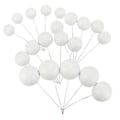 Miniatyrbild 1 av 10: Ball Cake Topper Ball Plug-In VIT SET SET white set-set