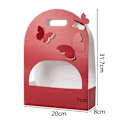Miniatyrbillede 1 af 10: Sammenfoldelig Blomsterkasse Buket Indpakningsboks RØD ELLIPTISK ELLIPTISK Red Elliptic-Elliptic
