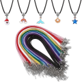 Miniatyrbilde 7 av 8: 50 stk Halskjede String Tau Skinn Vokset Cord Chain KAFFE Coffee