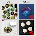 Miniatyrbild 2 av 9: 20st/10 par Eyes Crafts Eyes Puppet Crystal Eyes 16MM-FÄRG 16mm-color random