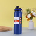 Miniatyrbilde 1 av 10: 1000ml Vakuumkopp i rustfritt stål Reisekaffekopp BLÅ Blue