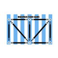 Miniatyrbild 1 av 10: Fotbollsträningsmatta Fotbollsfotsträningsfilt STYLE 2 Style 2