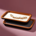 Miniatyrbillede 7 af 10: Smykkedisplaybakke Display Smykkedisplayplade HVID 10 X white 10 x 10 cm