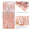 Miniatyrbillede 3 af 6: 2 Stk Tinsel Gardin kvast Baggrundsdekorationer DYB SAPPIR Deep Sapphire