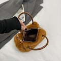 Miniatyrbillede 4 af 10: Capibala Crossbody Taske Capybara Plys Rygsæk Tote Bag