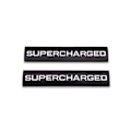 Miniatyrbild 1 av 5: 2st metall Supercharged logotyp Bilemblem Auto Badge Bakre Trunk