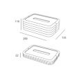 Miniatyrbillede 2 af 10: Foldbart papir ansigtsvævsæske Tissue fjederæske HVID IKKE white non luminous-non luminous