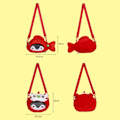 Pikkukuva 2 / 5: Crossbody Bag Vino reppu Snapper Fish Doll