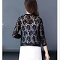 Miniatyrbillede 2 af 10: Dame cardigan air-condition skjorte SORT M Black M