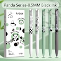 Miniatyrbillede 1 af 10: 5 STK/SÆT Gel Pen Neutral Pen SORT BLÆK PEN SORT BLÆK PEN Black Ink Pen