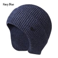 Miniatyrbilde 1 av 10: Herrelue Vinterstrikket lue MARINEBLÅ Navy Blue