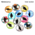 Miniatyrbillede 1 af 10: 20 stk/10 par Eyes Crafts Eyes Puppet Crystal Eyes 16MMCOLOR 16mmcolor random