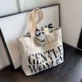 Pikkukuva 1 / 10: Canvas Tote Olkalaukku Olkalaukku VALKOINEN white