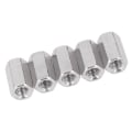 Miniatyrbilde 3 av 5: 10 stk Langstangmutter sekskantkoblingsmutter M6x18mm lange muttere