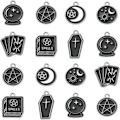 Miniatyrbillede 1 af 6: Sort Tarot Charms Magic Witch Charms Sort tema charms