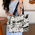 Miniatyrbillede 4 af 10: Lærred Shopper Bag Eco Shopping Bag 3 3 3