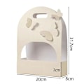 Miniatyrbillede 1 af 10: Sammenfoldelig Blomsterkasse Buket Indpakningskasse BEIGE ELLIPTISK ELLIPTISK Beige Elliptic-Elliptic