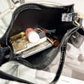 Miniatyrbillede 5 af 10: Krokodille mønster skuldertaske PU læder Crossbody taske SORT black