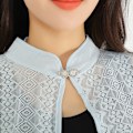 Miniatyrbilde 3 av 10: Rose Jacquard Polyester Sjal Solbeskyttelse Skjerf APRIKOS Apricot