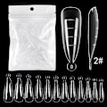 Miniatyrbillede 1 af 10: 120 stk/pose søm dobbelt form falske neglespidser 02-120 stk/pose 02-120PCS/BAG
