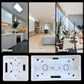 Miniatyrbild 4 av 10: 86 Typ Switch Socket Box Extern Monteringsbox 2 GANG 2 GANG 2 Gang
